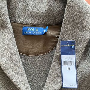 NWT Polo Ralph Lauren Herringbone Shawl Jacket